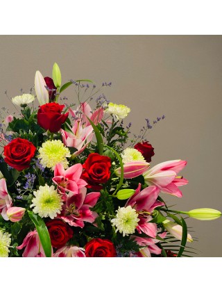 Corona de flores para tanatorio