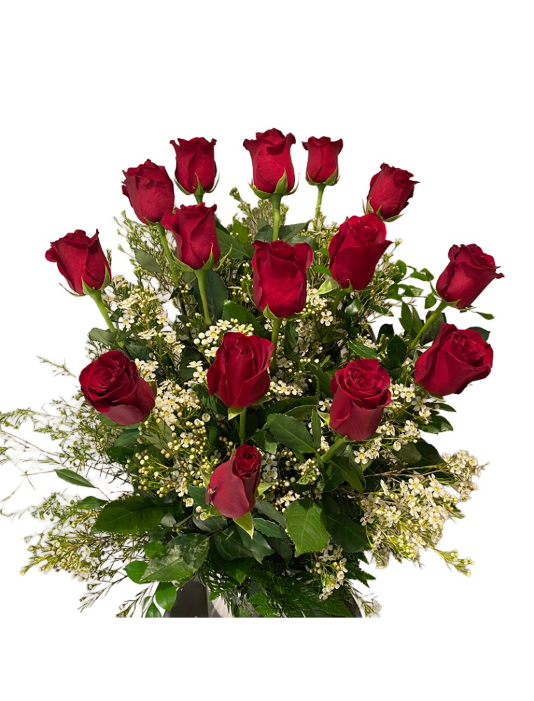 Ramo tanatorio rosas rojas