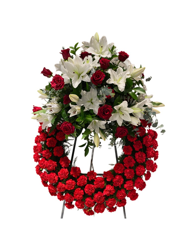 Corona flores tanatorio vitoria