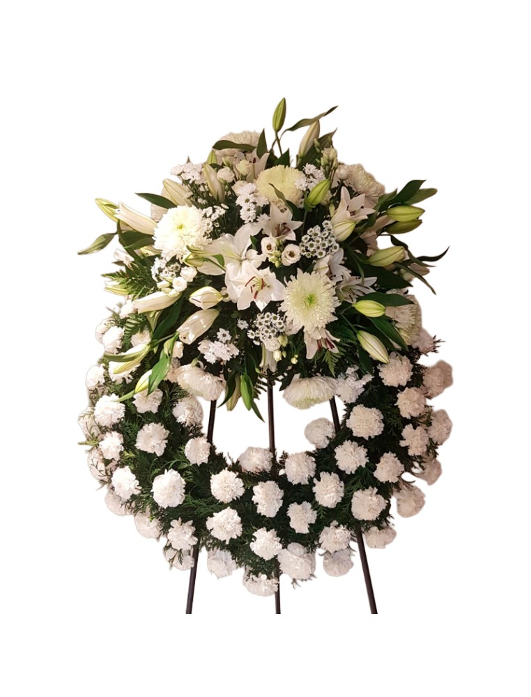 Corona Flores Blancas Tanatorio