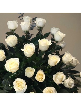 Rosas blancas tanatorio vitoria